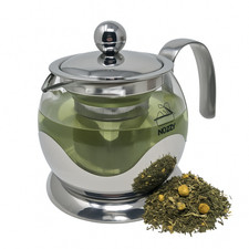 Glass Teapot Steel Infuser &