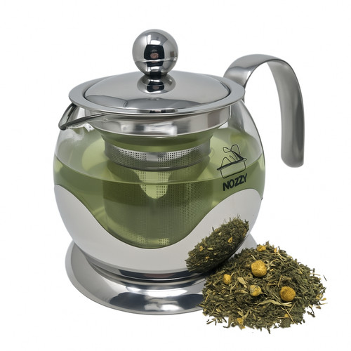 Glass teapot steel - teapot,