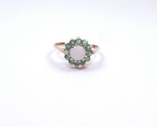 Opal Emerald Cluster Ring 9