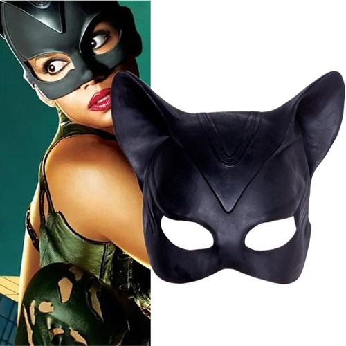 Black cat mask - black,