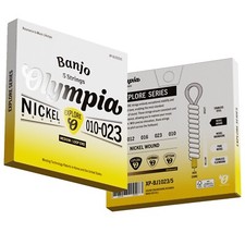 Banjo Strings 5 String Set Loop Ends Nickel Wound 10-23 Olympia Explorer Series