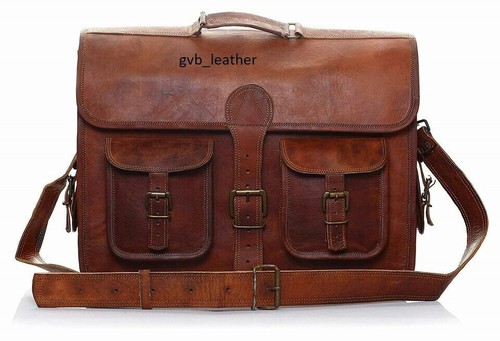 Laptop brown briefcase bag - brown,