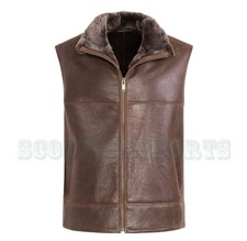 Men's Brown Real Sheepskin