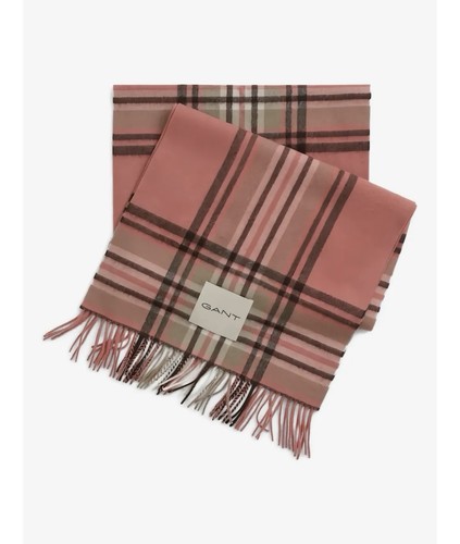 Gant tartan check wool scarf - check,