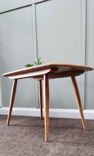 Vtg ercol coffee table blue - table,