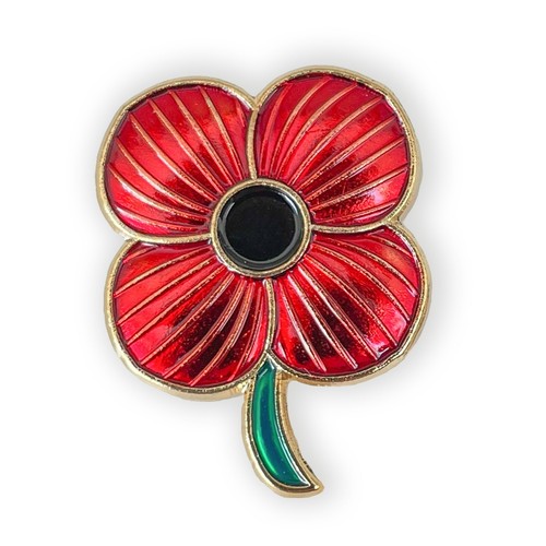 Red poppies enamel pin badge - badge, |