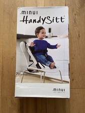 Minui HandySitt Portable Booster Seat High Chair - Black / Steel