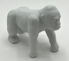 1970s Rosenthal Goes to Africa GORILLA Matte White Porcelain Figurine Endangered