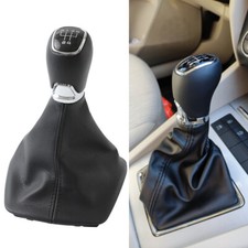 Fit For Skoda Octavia MK2 2004-2012 5 Speed Shift Gear Knob With Boot Leather