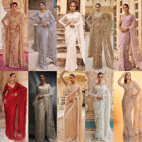 Bollywood net saree with - net,