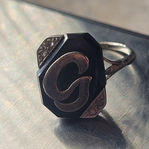 Rare antique art deco 9ct - antique,