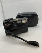 Konica Pop 35mm Film Camera + Original Case Black Hexanon F4 36mm Lens Vintage