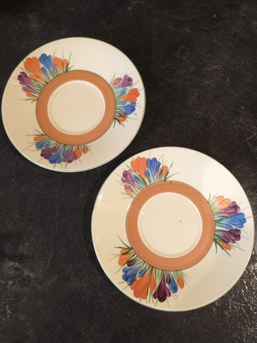 Clarice cliff saucers - clarice,