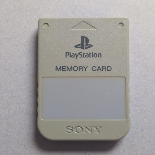 Ps1 memory card grey official - ps1,