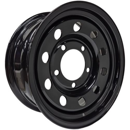 16x7 black modular steel - steel, wheel