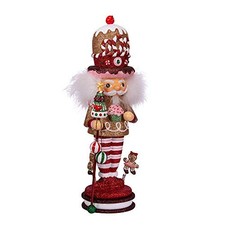 Kurt S. Adler 16.5-Inch Hollywood Gingerbread King Nutcracker, Multi