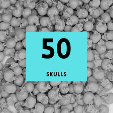 50x 3D Resin Printed Skulls