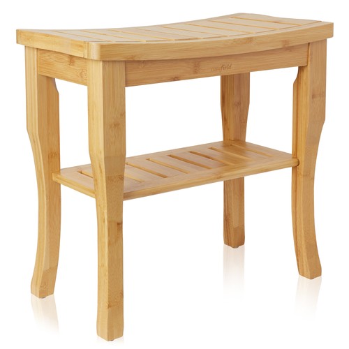 Bamboo shower bench with - bench,