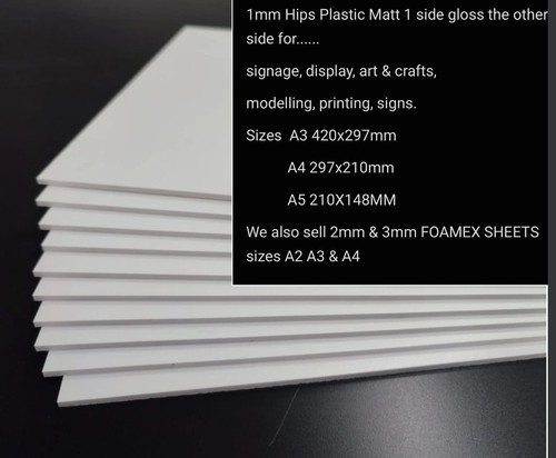 Plasticard sheet white