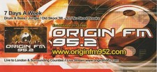 ORIGIN FM 95.2 Radio Listings