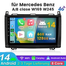 DAB+ For Mercedes A/B Class/Vito W169 W639 W245 Android 14.0 Car Stereo Sat Nav GPS