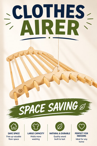 Ceiling clothes airer - clothes,