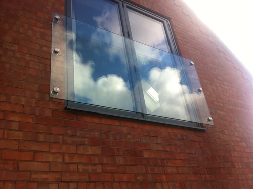 Glass juliet balcony - glass,