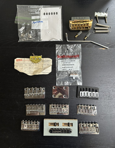 Mixed lot guitar bridges - guitar,
