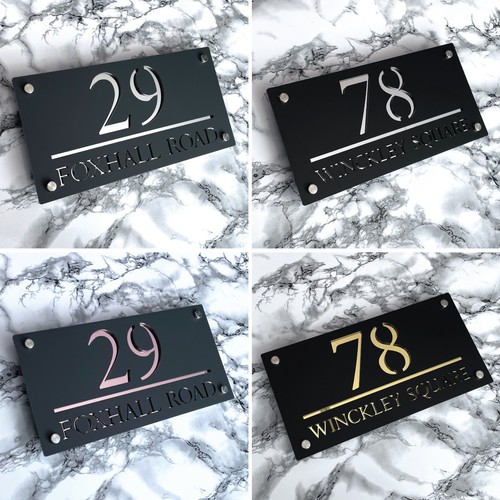 House number plaques - number,