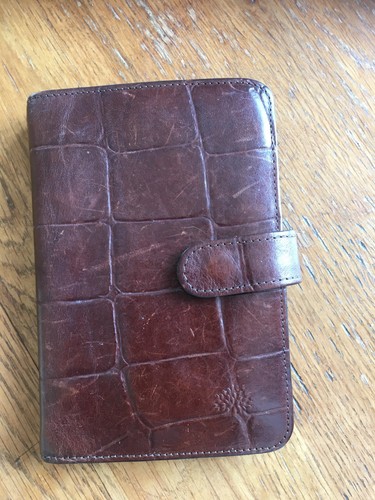 Mulberry brown croc leather - croc,