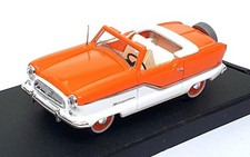 Vitesse 1/43 Scale 032 - 1959 Nash Metropolitan Convertible - Orange/White