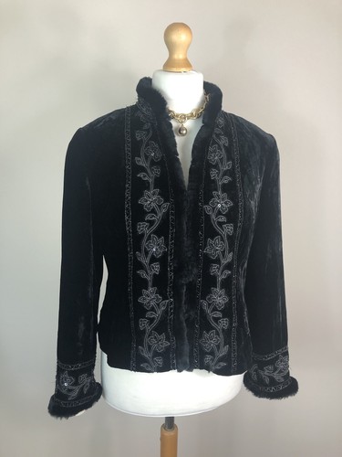 East size black silk velvet - east,