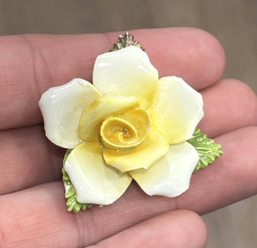 Vintage porcelain flower - porcelain,