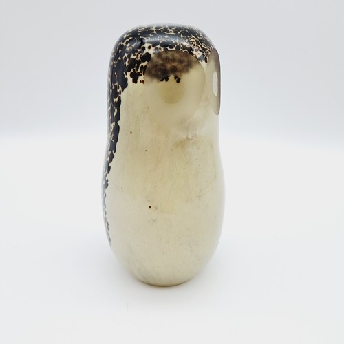 Wedgwood art glass owl brown
