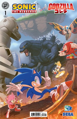 Sonic godzilla cvr - godzilla,