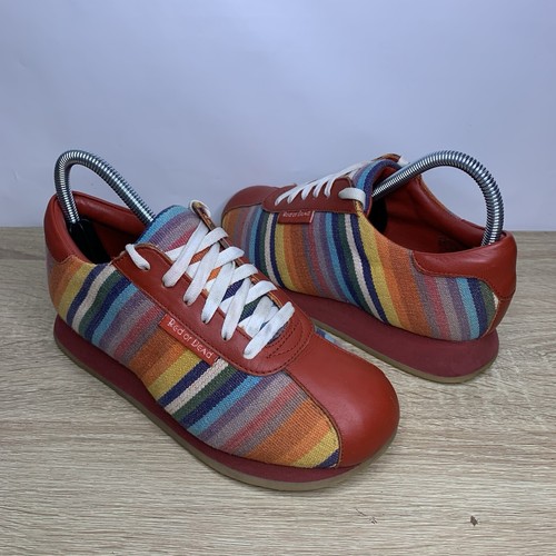 Vintage leather canvas red - vintage,