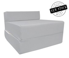 Grey Cotton Twill Z Bed Single