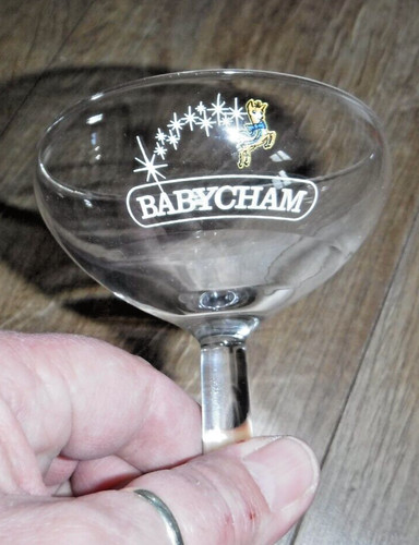 Rare 1950 babycham - babycham, glass