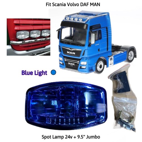 Blue abs jumbo oval - 9.5'', spot
