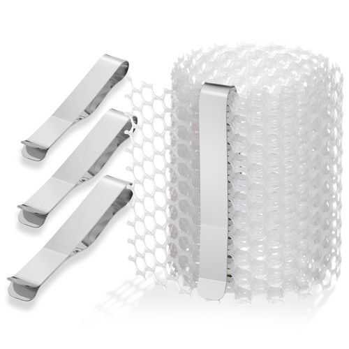 Mesh and clip stabilizer - and, kit