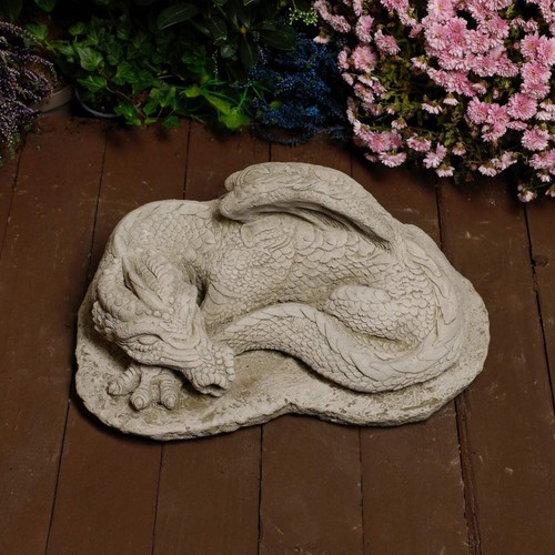 Stone medium sleeping dragon - sleeping,