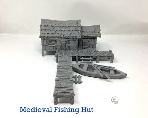 Medieval fishing hut - fishing,