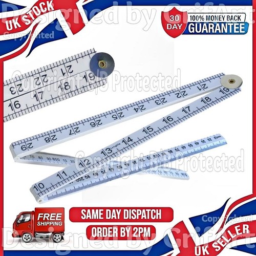 Folding plastic ruler - 1m,