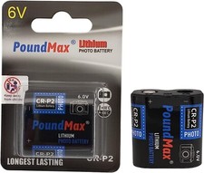 2 x CRP2 6V PoundMax Lithium Power Photo Battery CR-P2  223 CR223 DL223