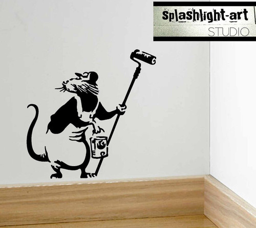 Banksy rat painter - (s),