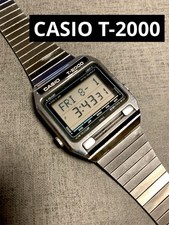 Casio T-2000 Vintage Digital Watch Rare Multilingual Dictionary Non-Working