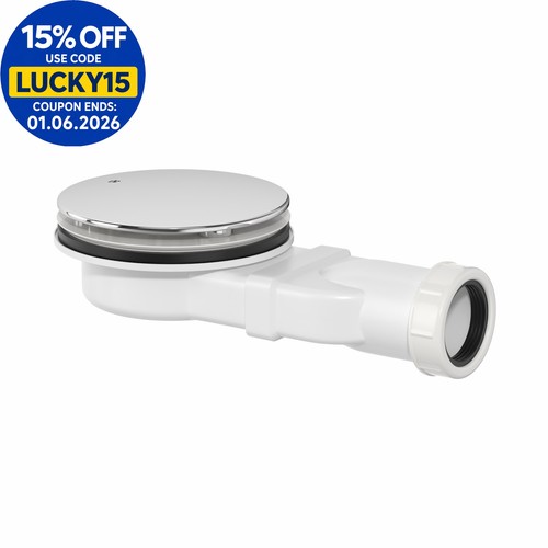 90mm slim shower tray waste - 90mm,