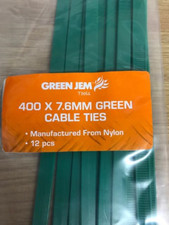 GREEN CABLE TIES FIXERS EASY