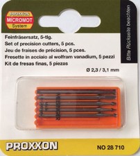 PROXXON Wolfram Vanadium Cutters HSS - Set of 5 28710 From RDGTools