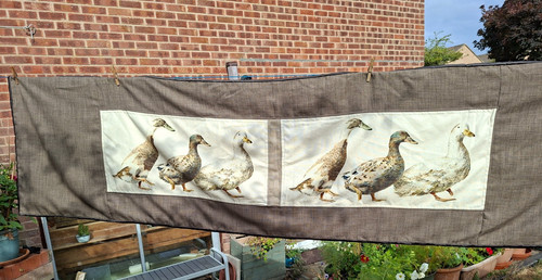 Geese double bed runner